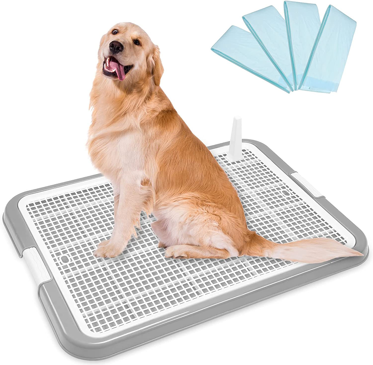 ペット 犬用トイレ(L, グレー)