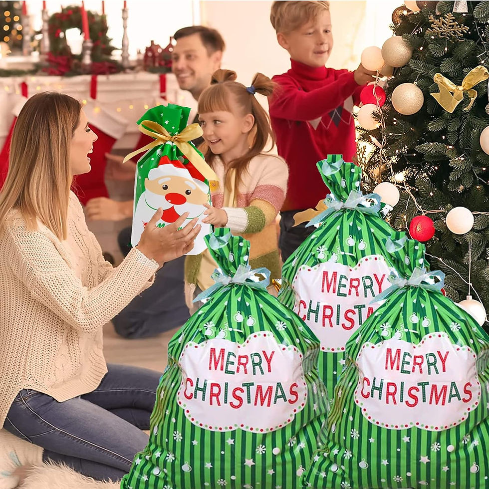 サムネイル： クリスマス ラッピング袋 10枚セット