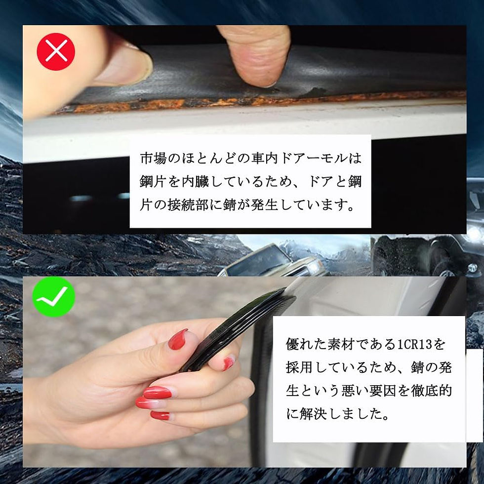 サムネイル： 車 ドアモール ドアエッジガード