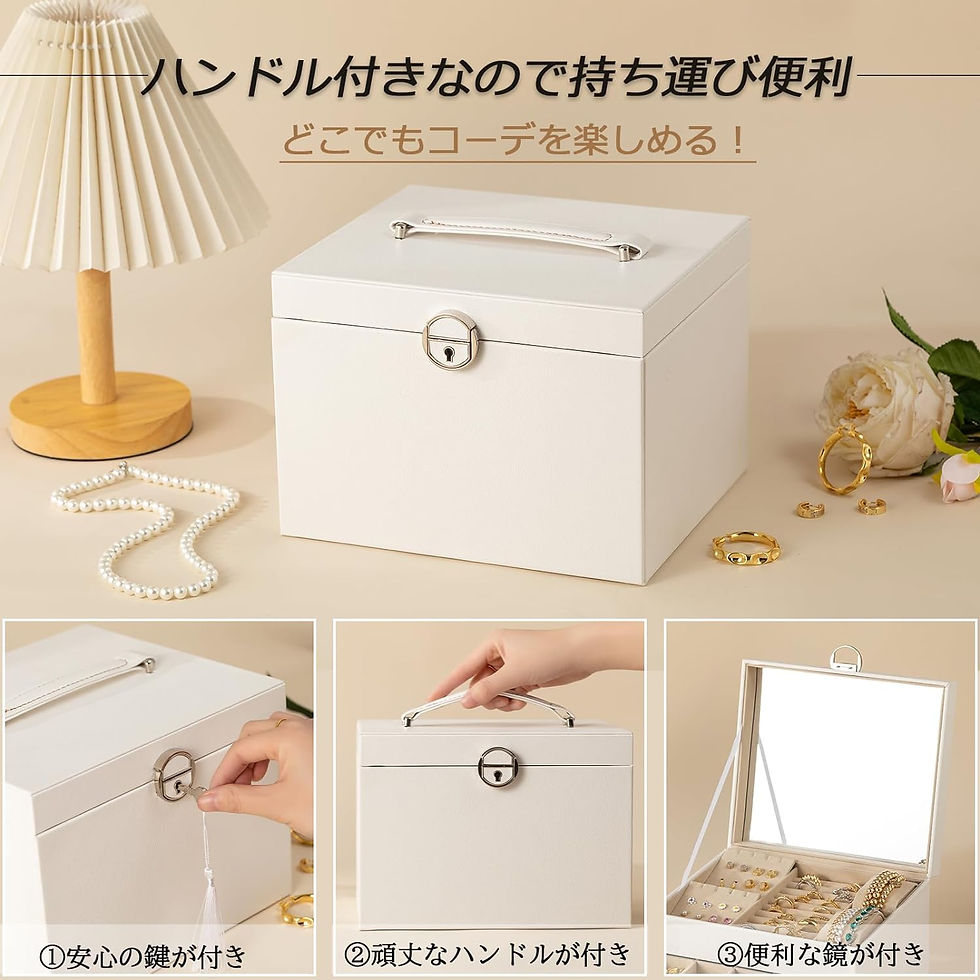 サムネイル： ジュエリーボックス（オレンジ） 23cm*20.5cm*17cm
