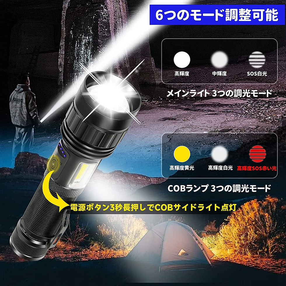 サムネイル： 懐中電灯 led 強力 軍用 最強