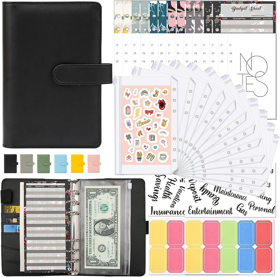 A6 家計管理ケース(ブラック)