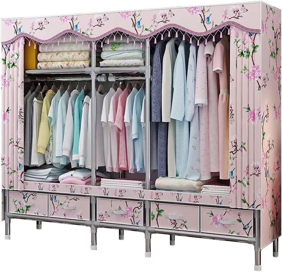 ワードローブ カバー付き 幅200*奥行45*高さ168CM