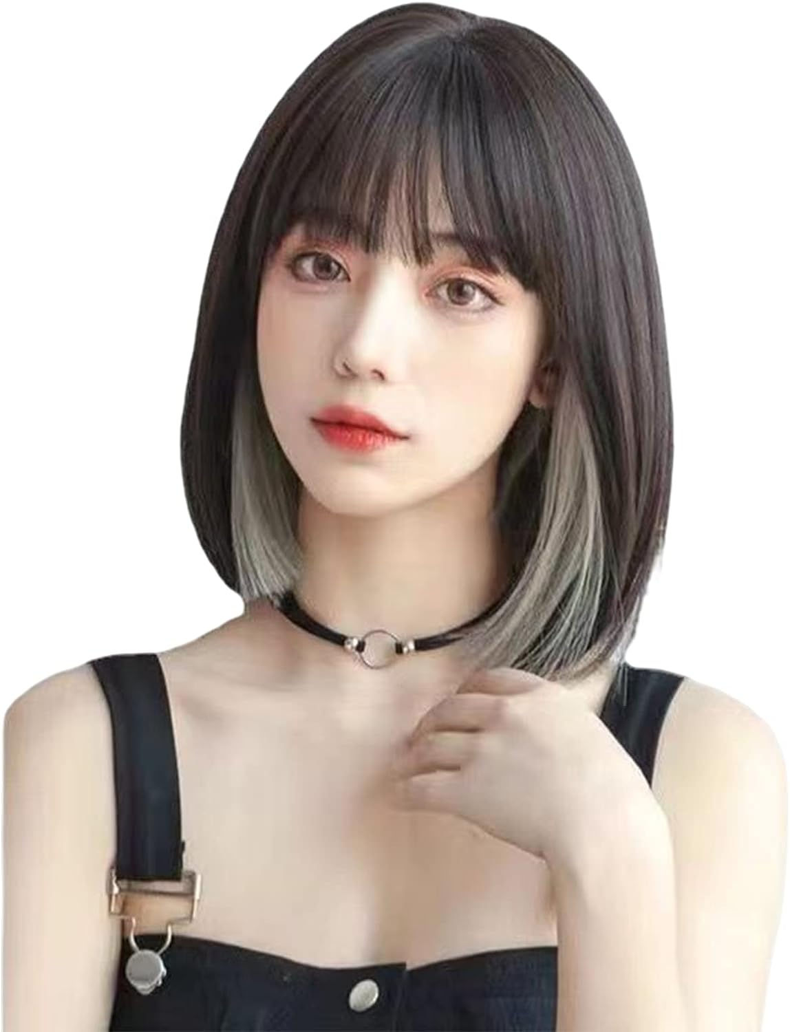 ウィッグショート インナーカラー ボブ 姫髪