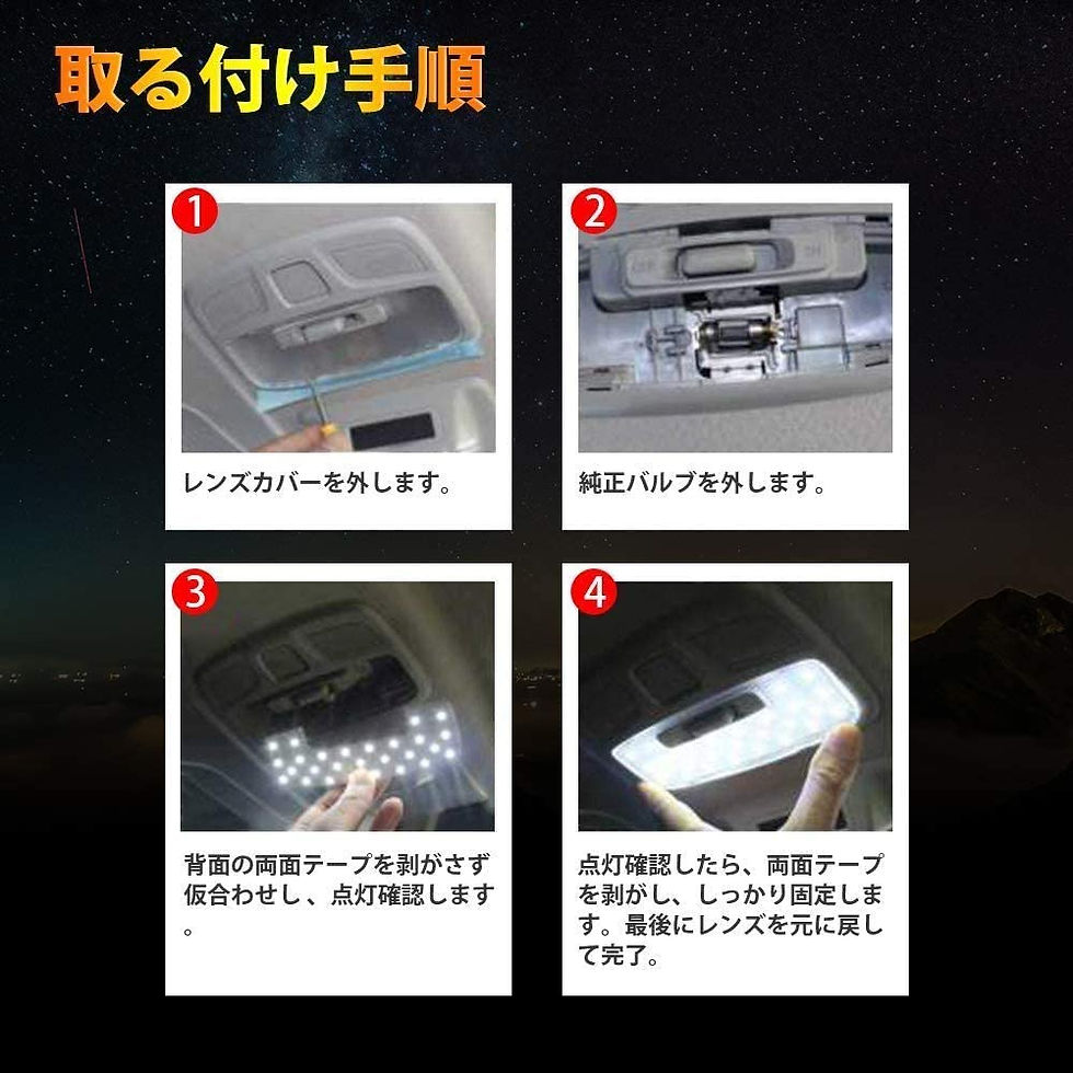 サムネイル： トヨタ ヴォクシー80系 LEDルームランプセット