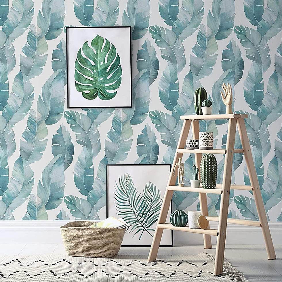 壁紙シール 花柄 葉柄 幅39.5cmx長さ5m