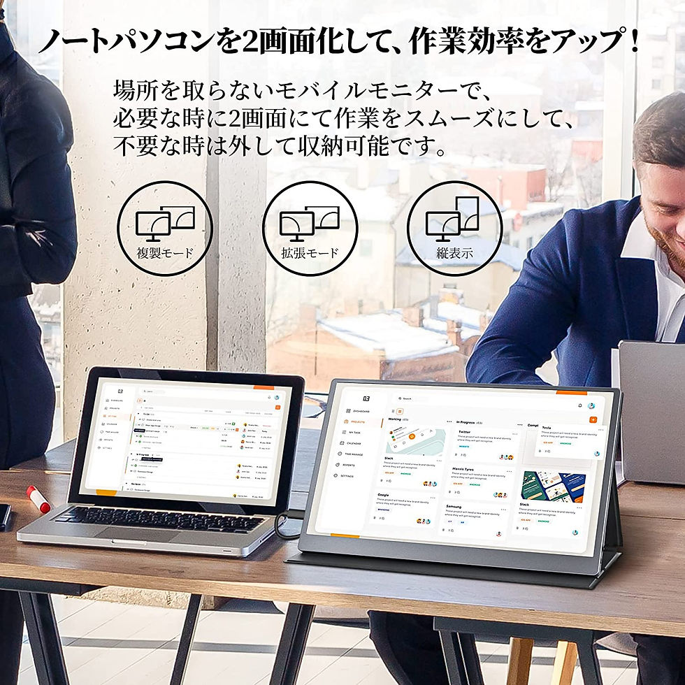 サムネイル： モバイルモニター モバイルディスプレイ