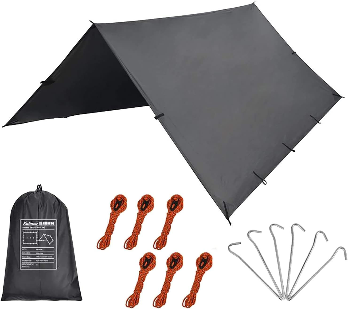 防水タープ キャンプ 天幕シェード 多機能 軽量 3×3m