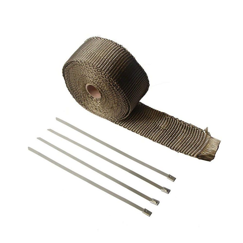 サムネイル： 耐熱布チタン 結束バンド4本付 5CM*5M