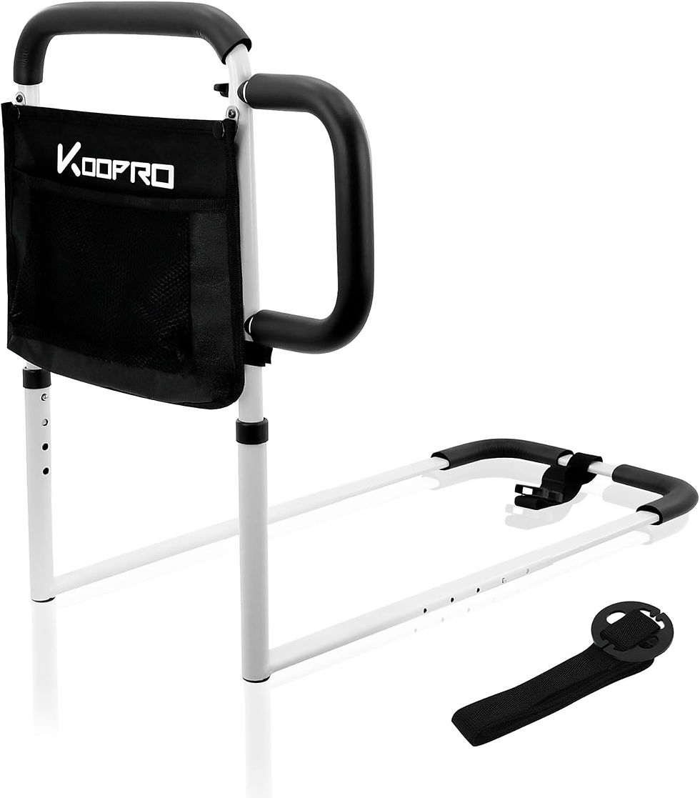 ベッドガード 新型 ダブル手すり 5段長さ 4段高さ調節可能