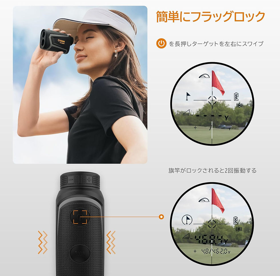 サムネイル： ゴルフレーザー距離計 800m対応
