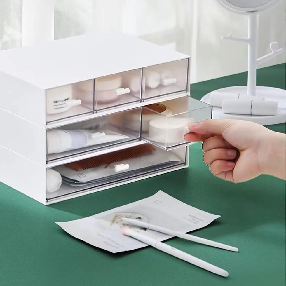 サムネイル： 卓上 収納ケース(22.7cm-2引出し)