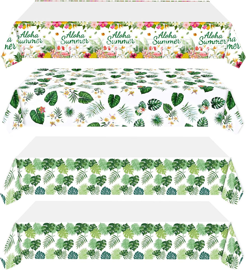 テーブルクロス ハワイ装飾 4枚パック