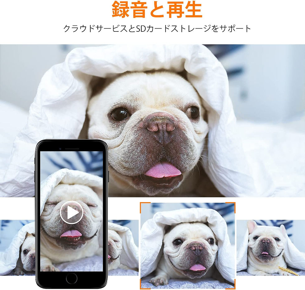 IPカメラ 200万画素 ネットワークカメラ ベビーモニター