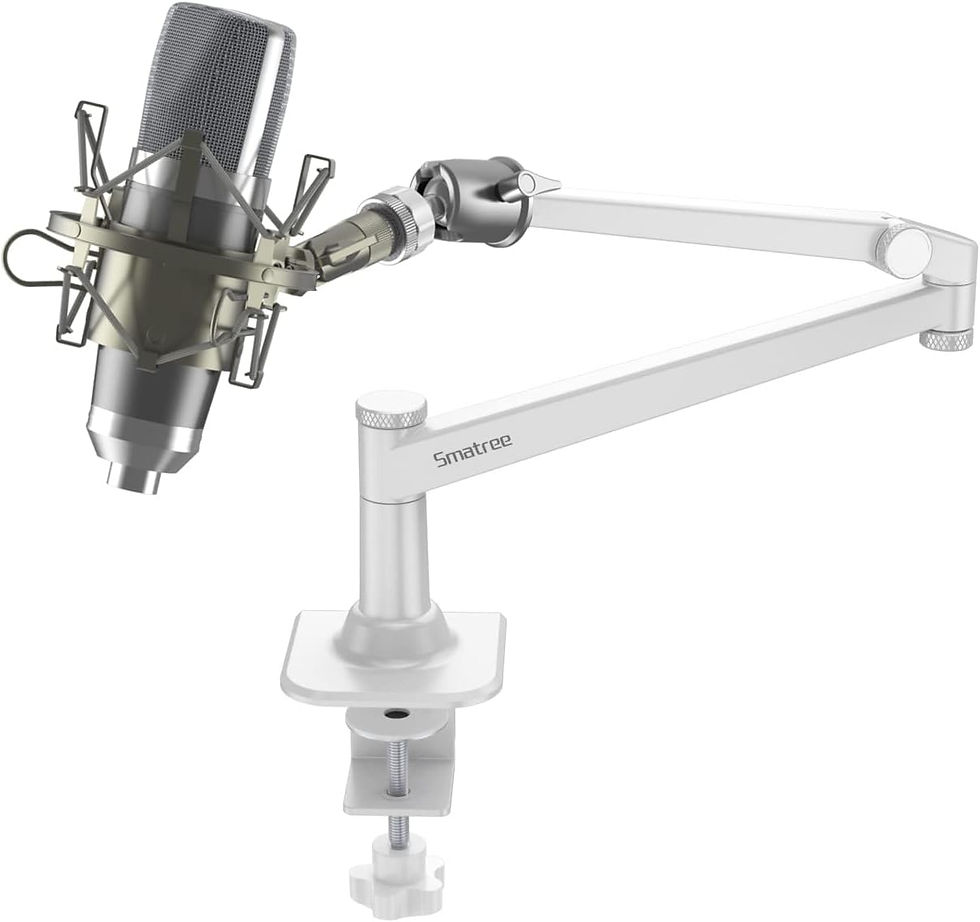 ショックマウント付き マイクスタンド卓上