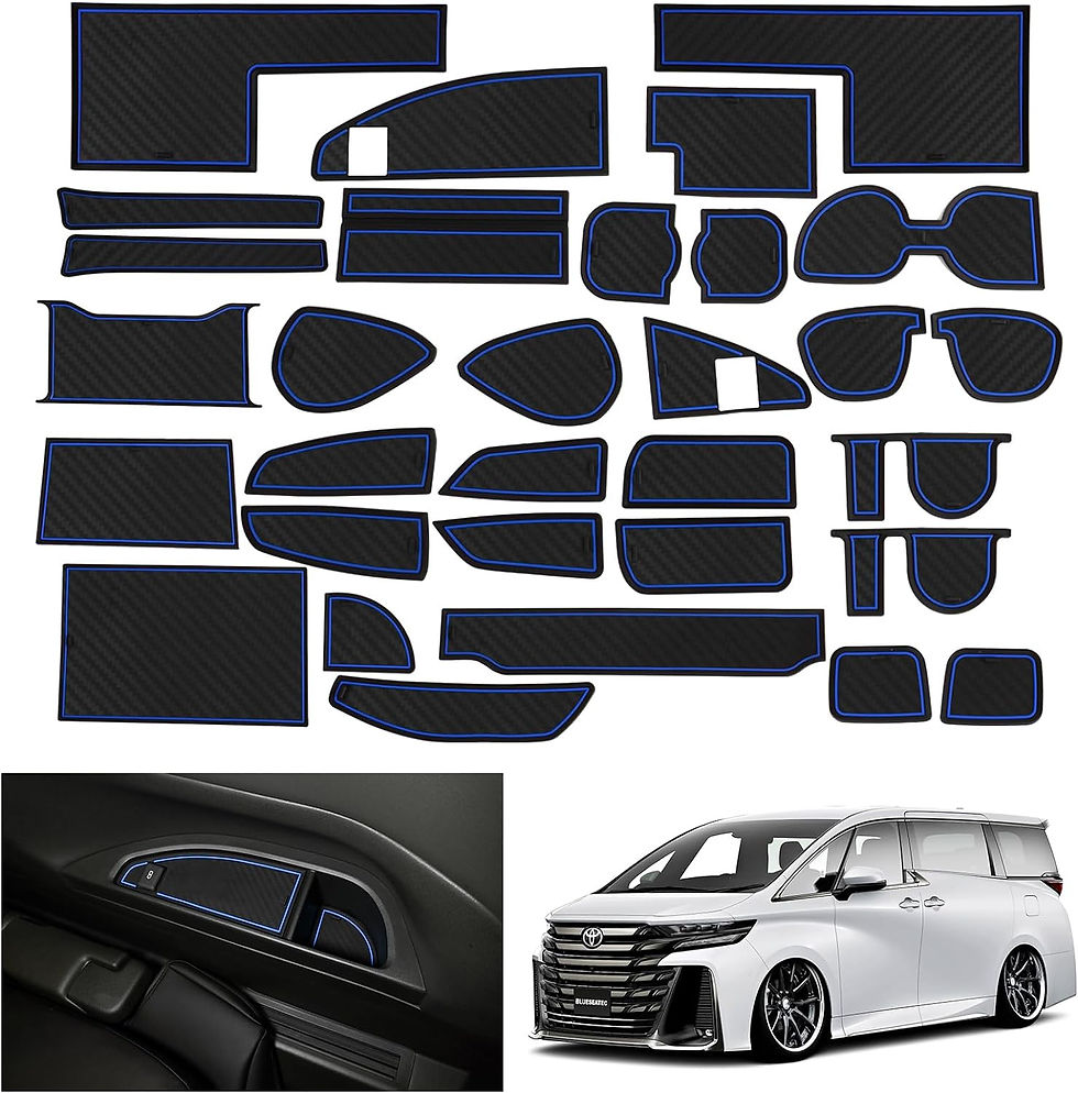 新型 トヨタ 40アルファード ラバーマット (トヨタ アルファード 40系, ブルー)