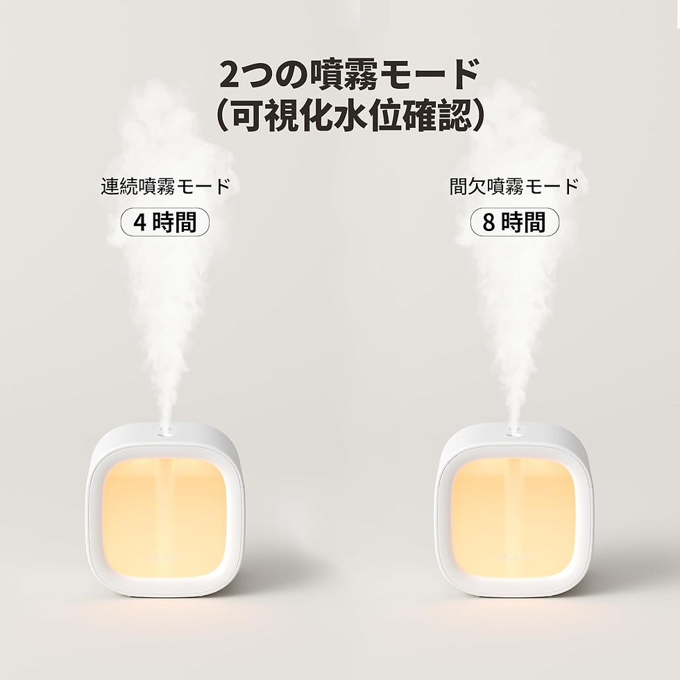サムネイル： 加湿器 卓上 超音波式 300ml（ホワイト）