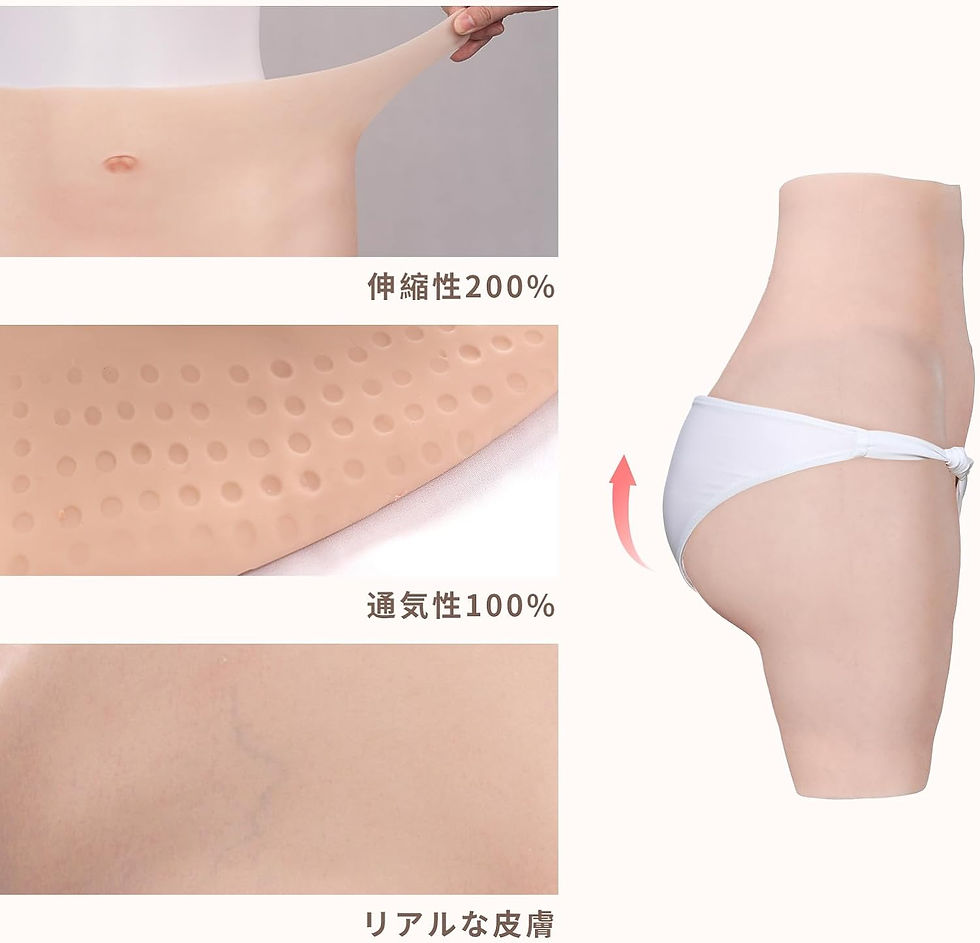 サムネイル： シリコンパンツ三分丈 ヒップアップ女装