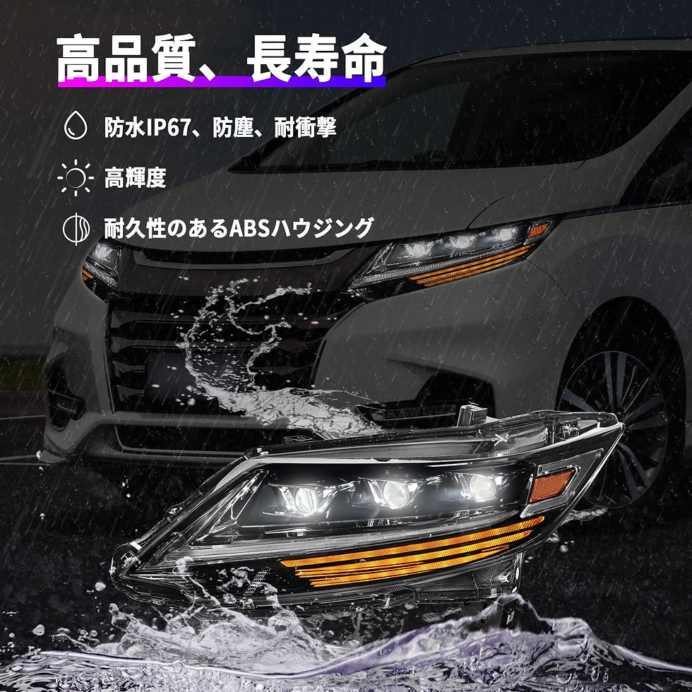 サムネイル： オデッセイ RC1 RC2 RC4 3眼 プロジェクター ヘッドライト