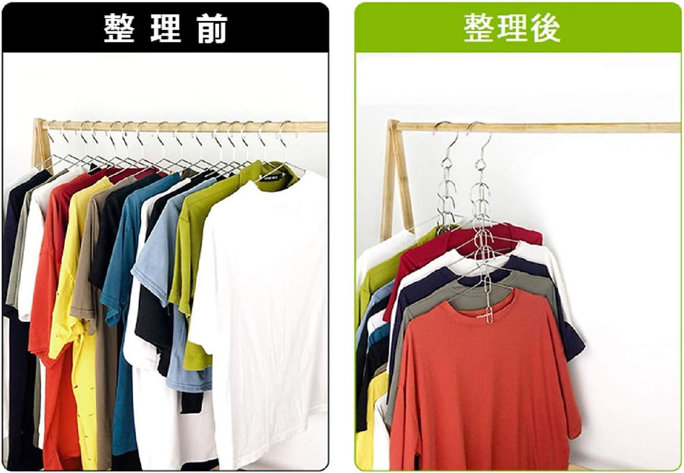 サムネイル： 衣類収納ハンガー 6本入