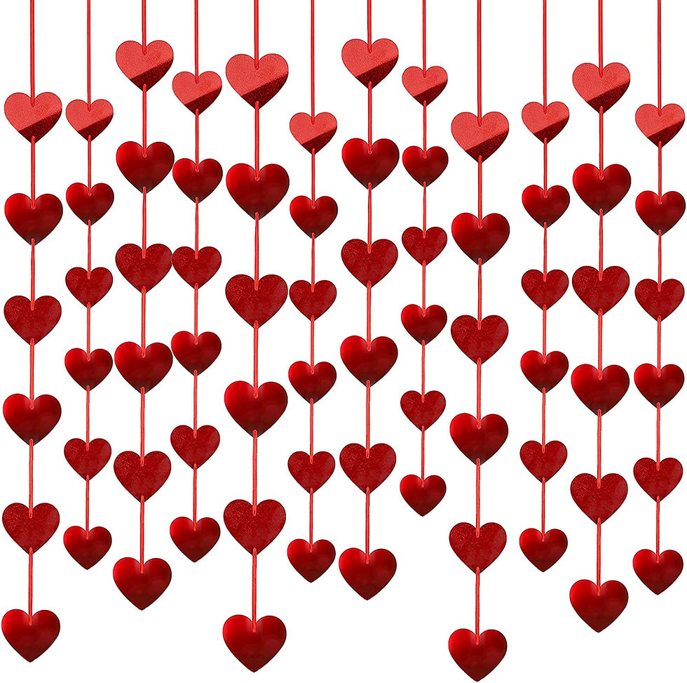 12個パック 赤いハート