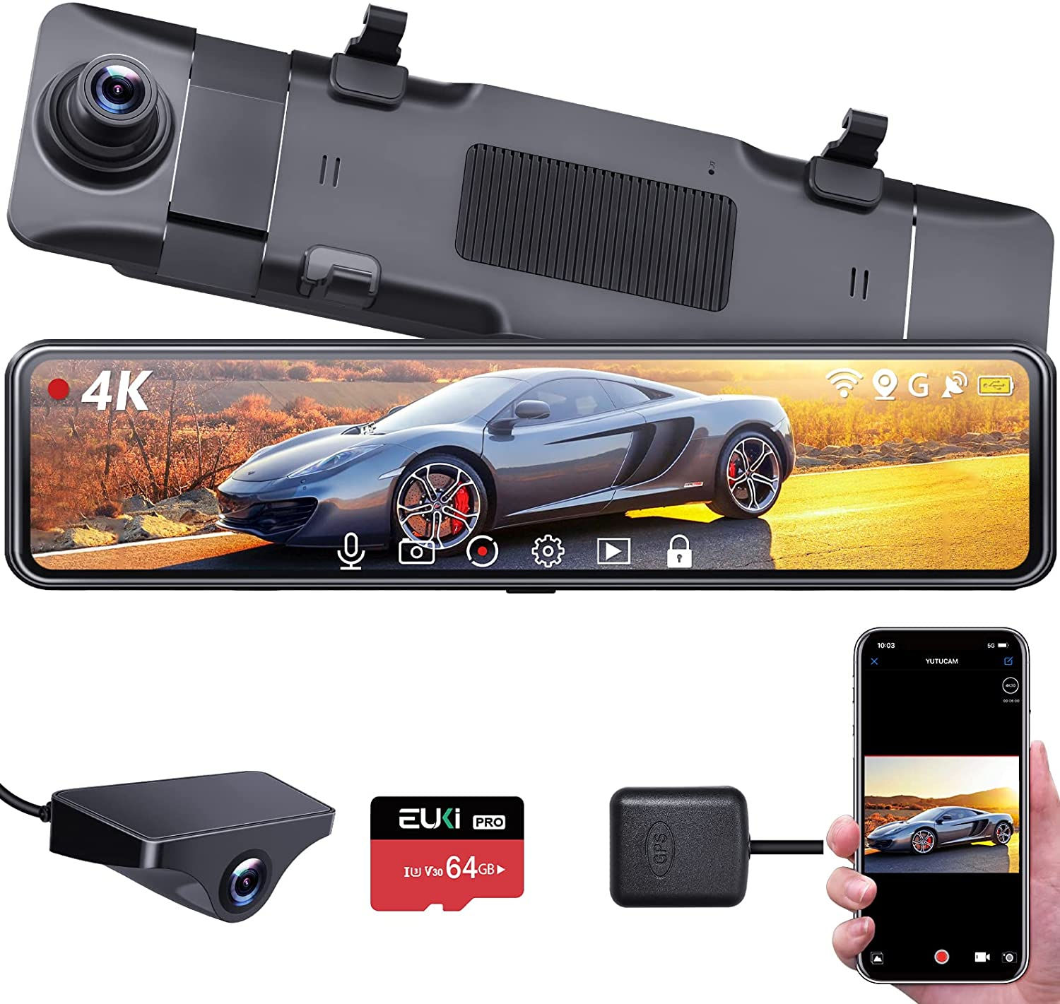 ドライブレコーダー ミラー型