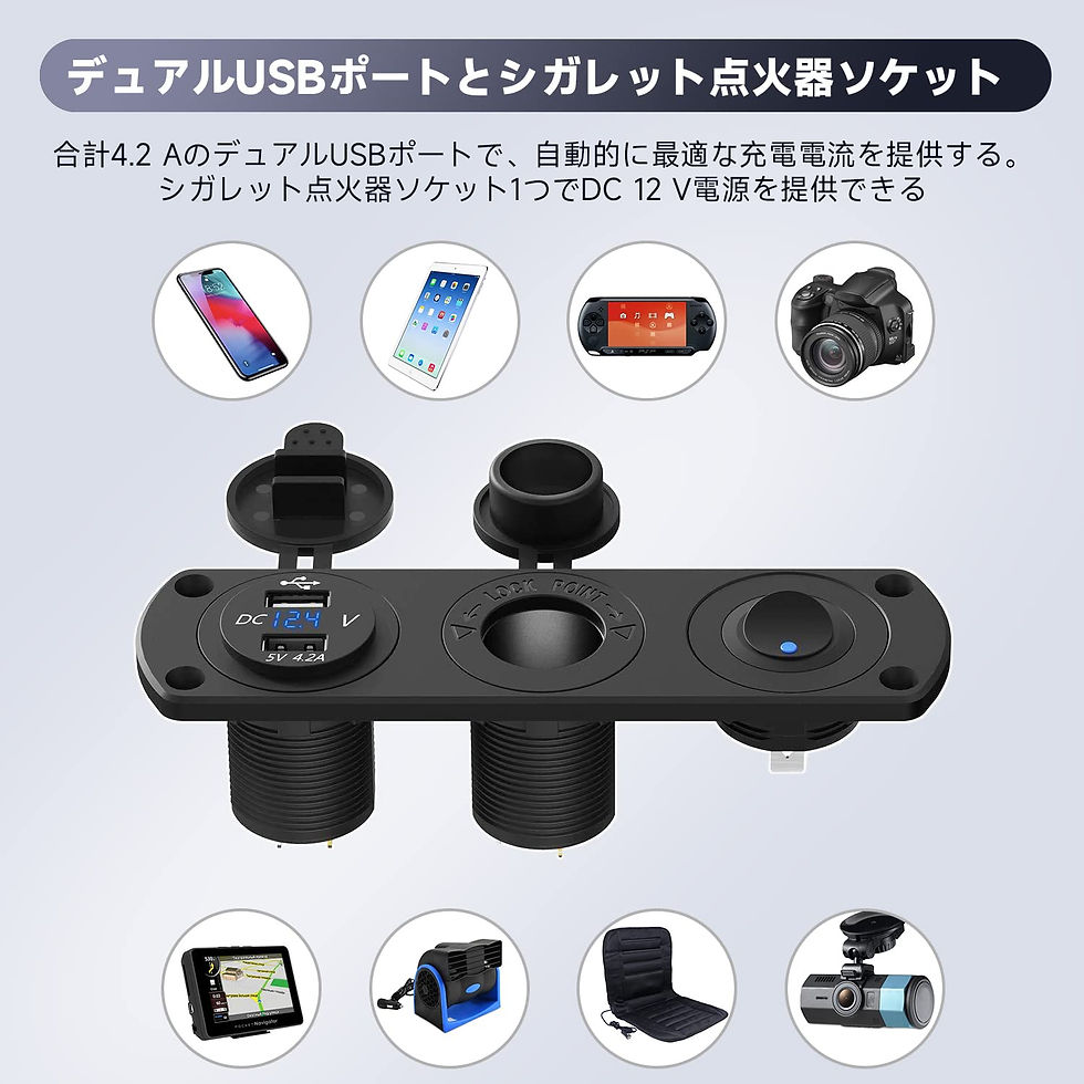 サムネイル： 3連 防水 ボートスイッチ