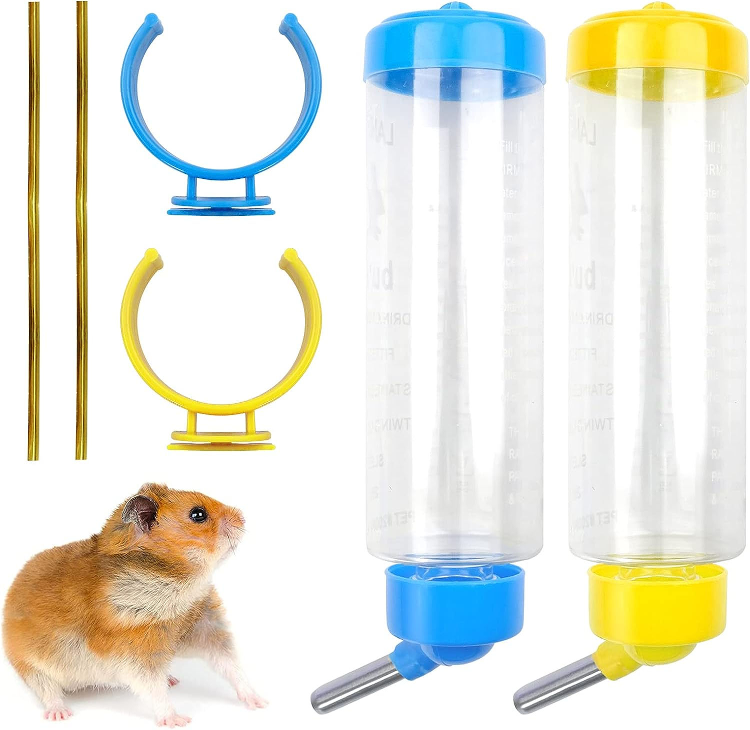 小動物用ウォーターボトル 2色セット(250ML)