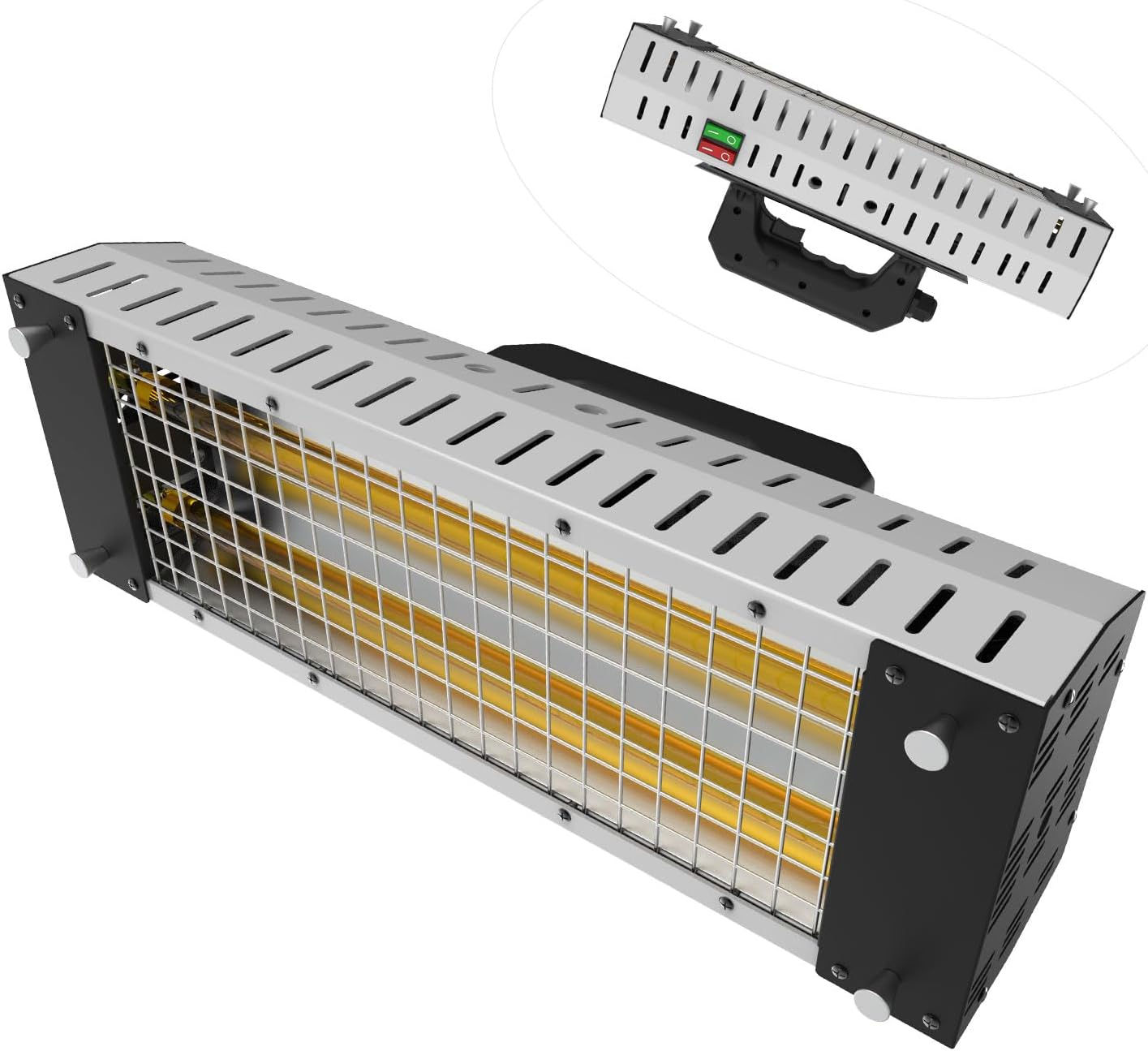 2000W 赤外線ヒーター 塗装 ペイントランプ 高い熱効率 速乾