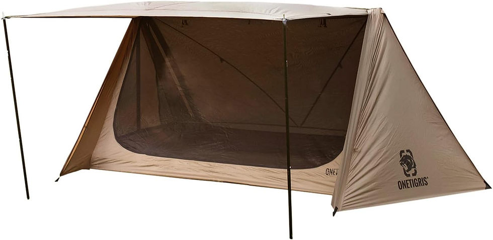 アウトドアテント 1-2人用 4本ポール付属