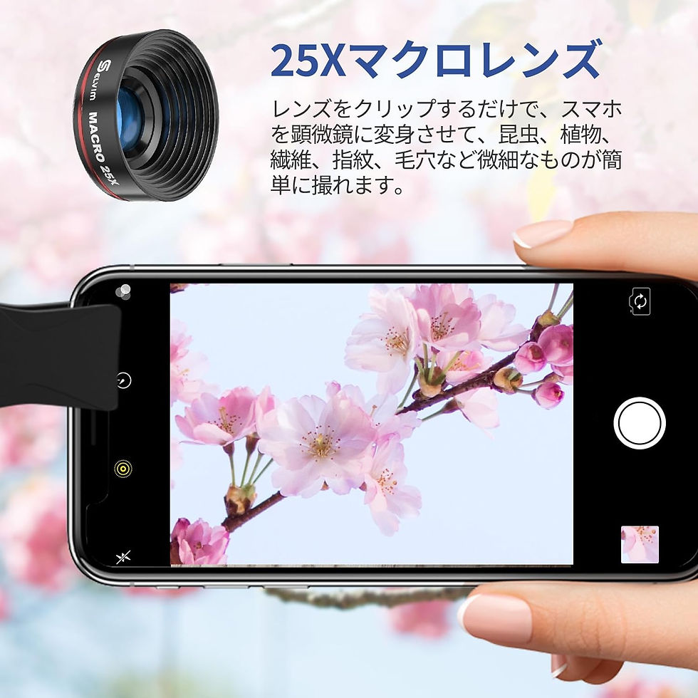 サムネイル： 4in1スマホ用カメラレンズ