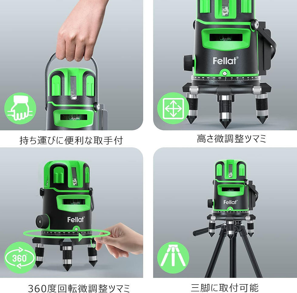 サムネイル： レーザー墨出し器 5ライン