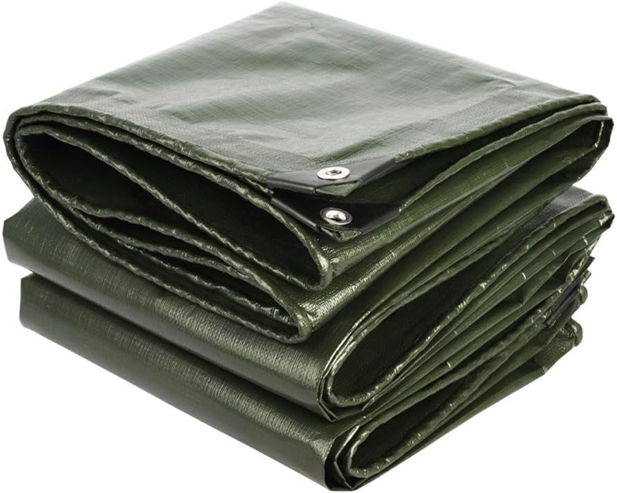 防水シート 厚手 耐水 UVシート(5.8m×7.8m, グリーン)