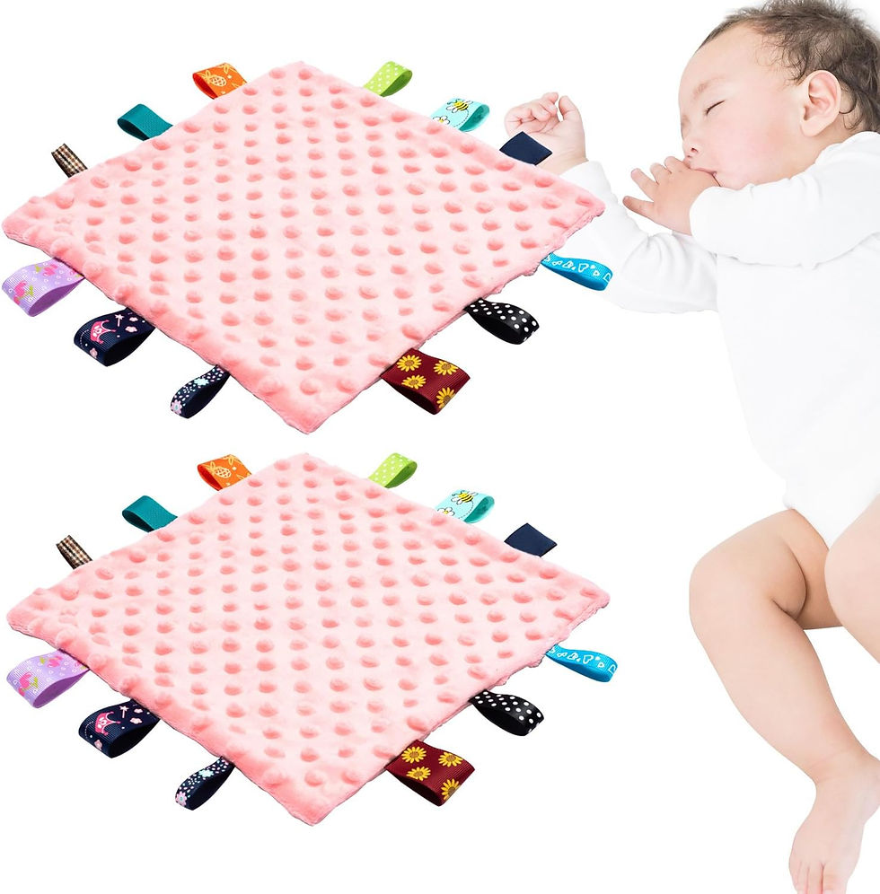 ベビータグ付きタオル よだれ拭き 25CMx25CM 正方形