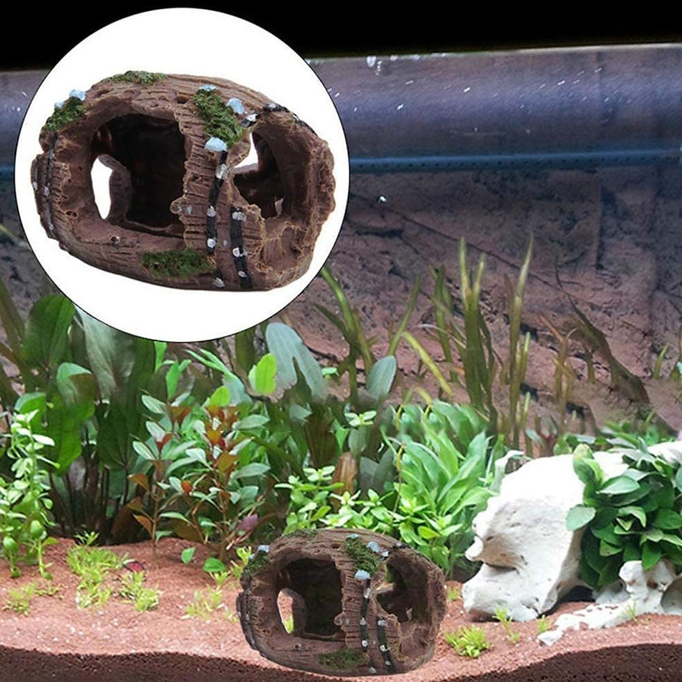 サムネイル： 水槽の装飾 オブジェ 樽 水族館 9.5x6x5cm