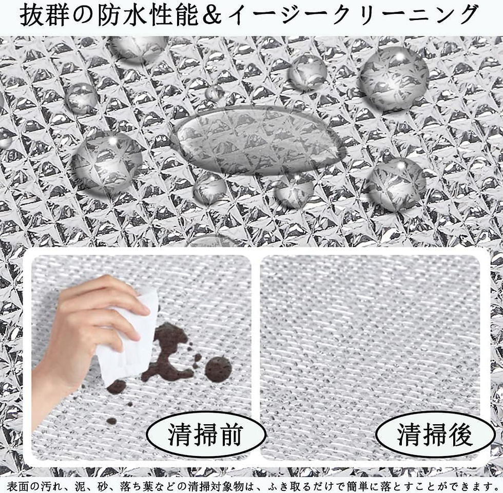 サムネイル： 8mm 銀マット 極厚 アルミフィルム ピングシート
