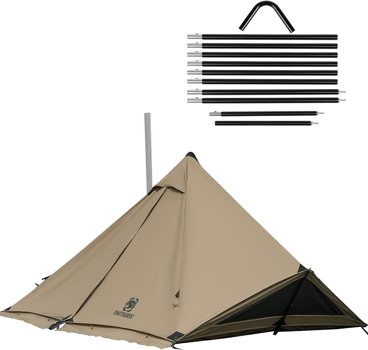 テント ソロテント 軍幕テント ポリコットンT/C 二股ポール