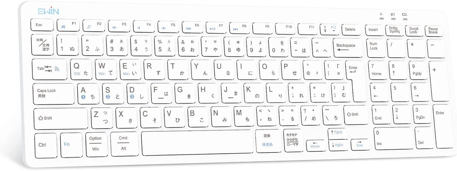 キーボード ワイヤレス bluetooth テンキー付き