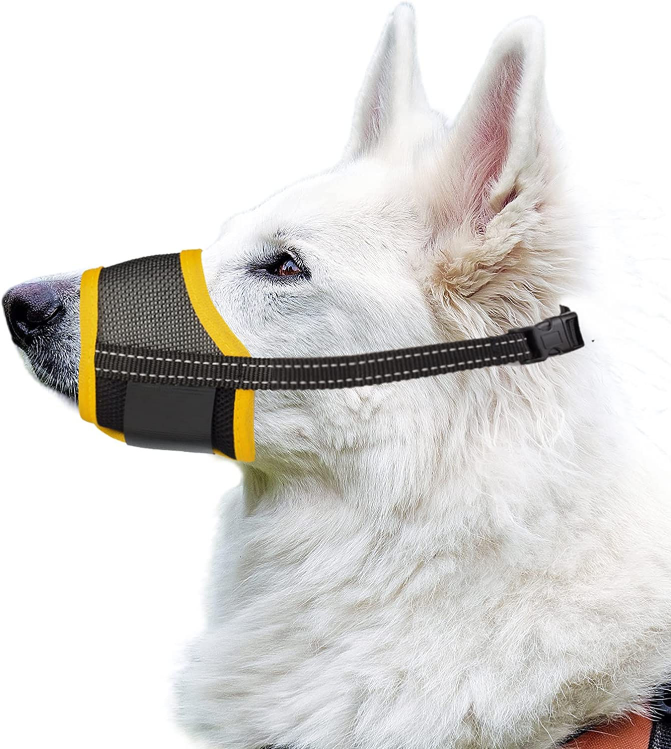 犬の口輪 犬用マズル(S,イエロー)