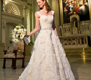 Tammy altered this beautiful bridal gown to fit perfectly
