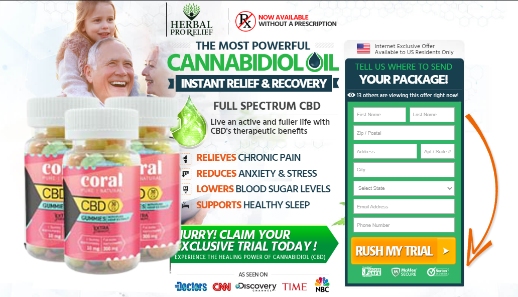 Coral CBD Gummies: Formula TO Get Relief From Chronic Pains content media