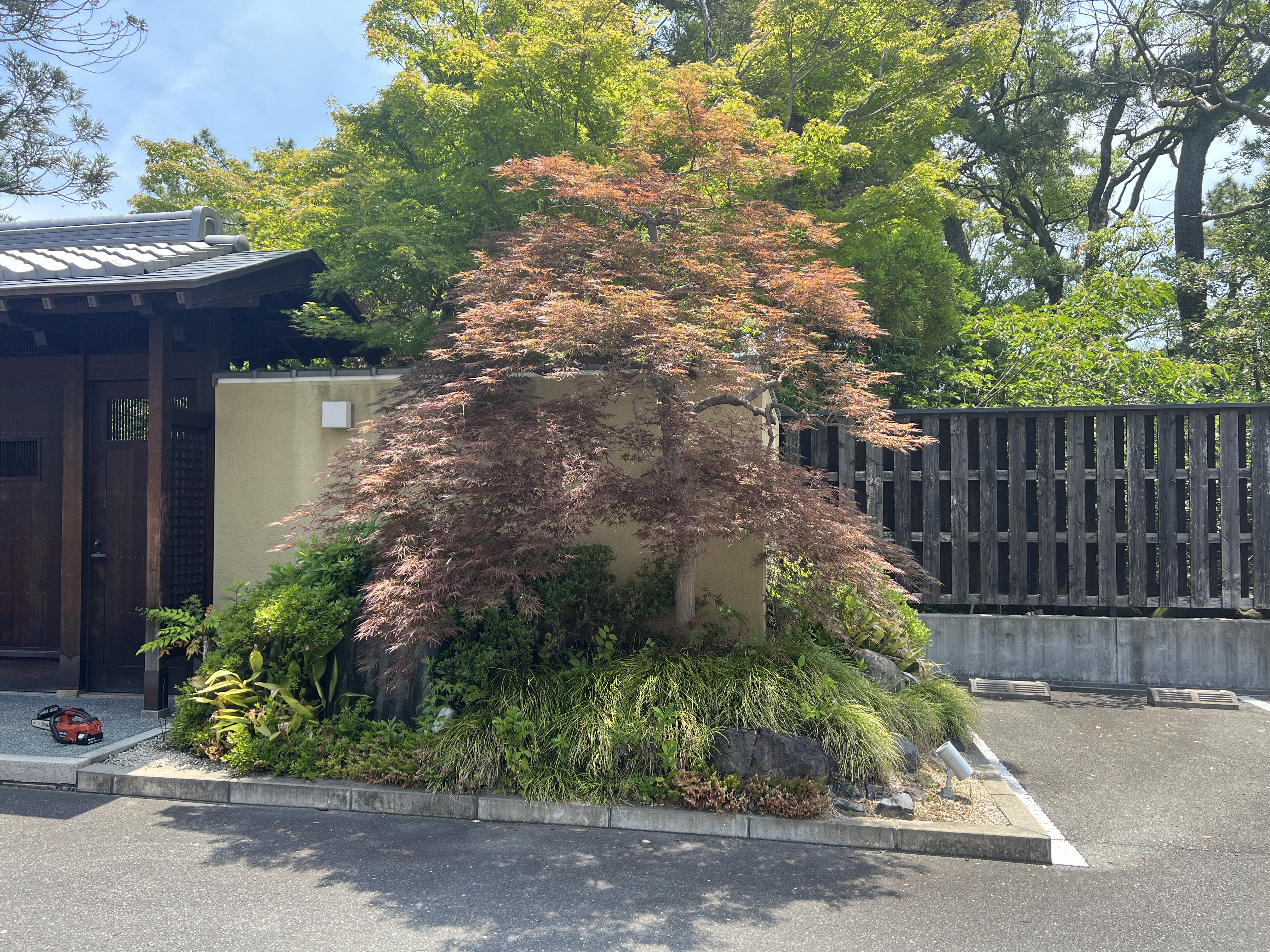 Garden maintenance example at Onoe Villa, Yokkaichi City, Mie Prefecture — Japanese garden care by Sentei-ya Sora