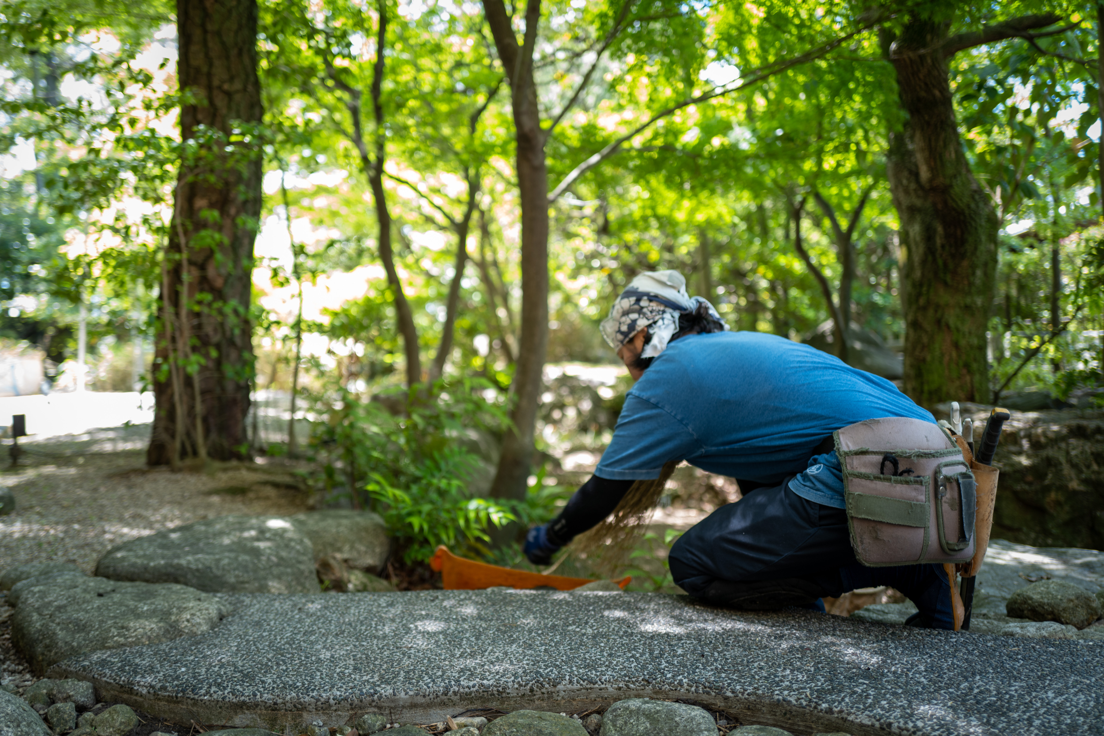 Garden maintenance example at Onoe Villa, Yokkaichi City, Mie Prefecture — Japanese garden care by Sentei-ya Sora