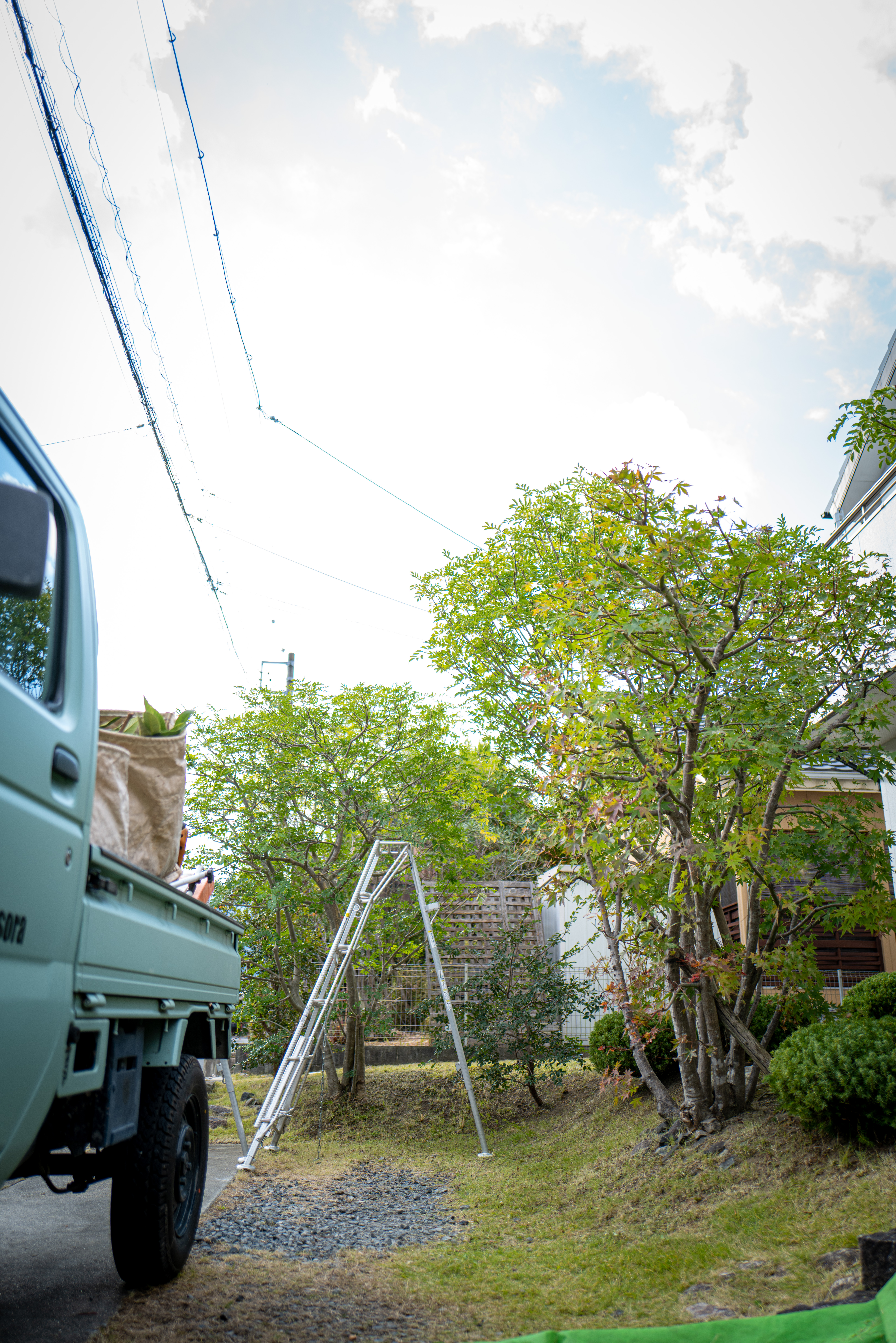 Example of garden care construction in Komono-cho