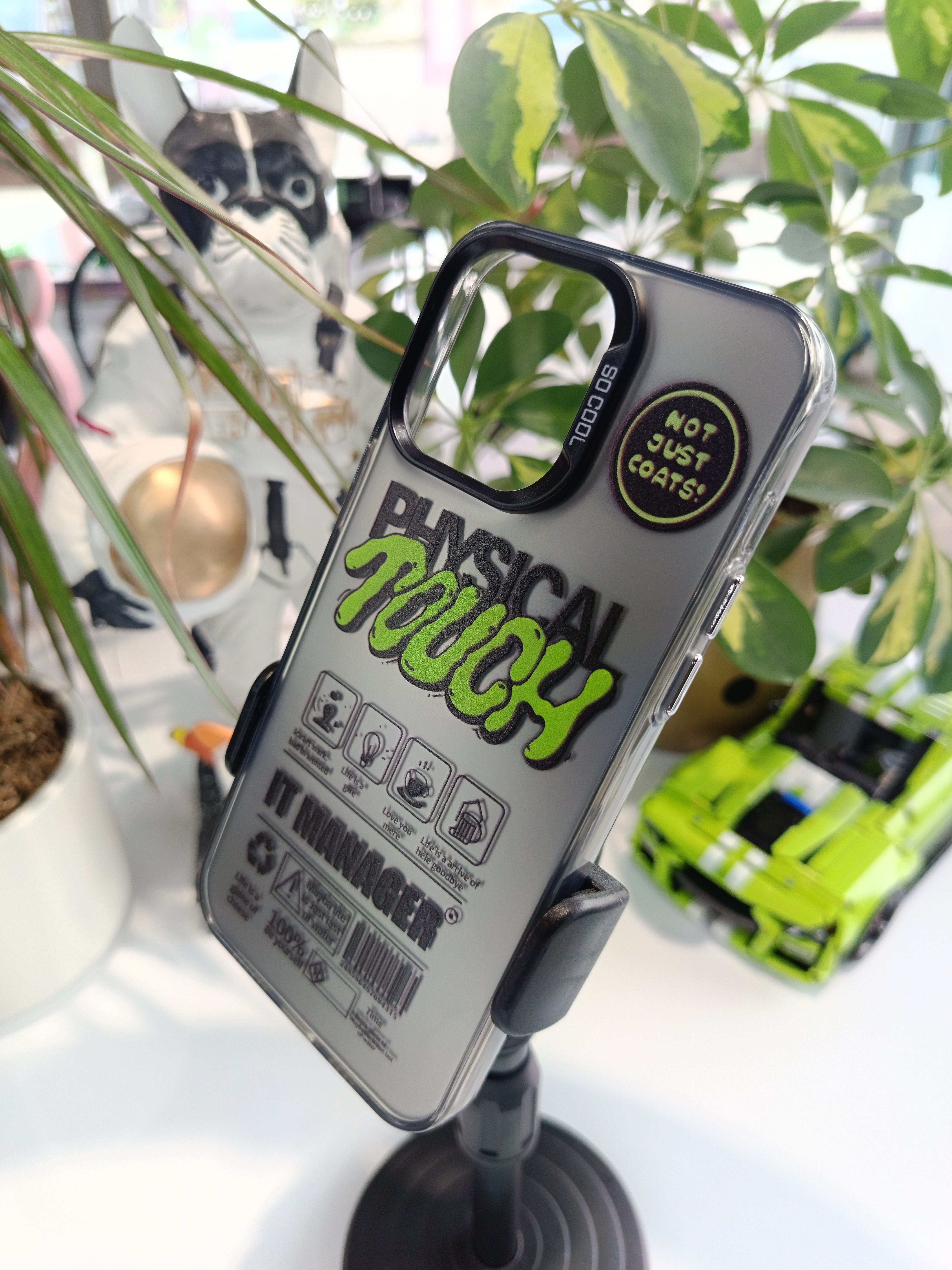 iPhone Physical Touch Gri Kılıf 13/14/15