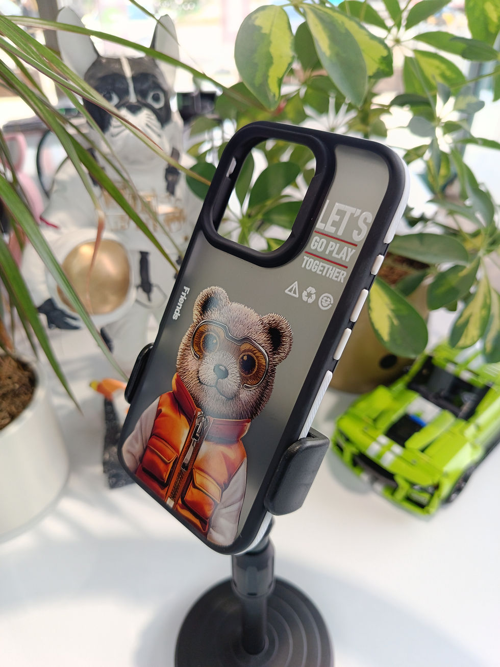 Küçük resim: iPhone Ayıcık Logolu Dijital Baskılı Kılıf 13/14/15/16