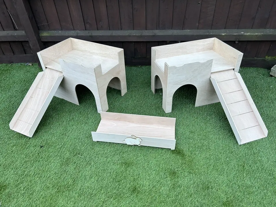 Thumbnail: (NEW UPDATED DOUBLE VERSION) Large double entrance Rabbit Castle / shelter