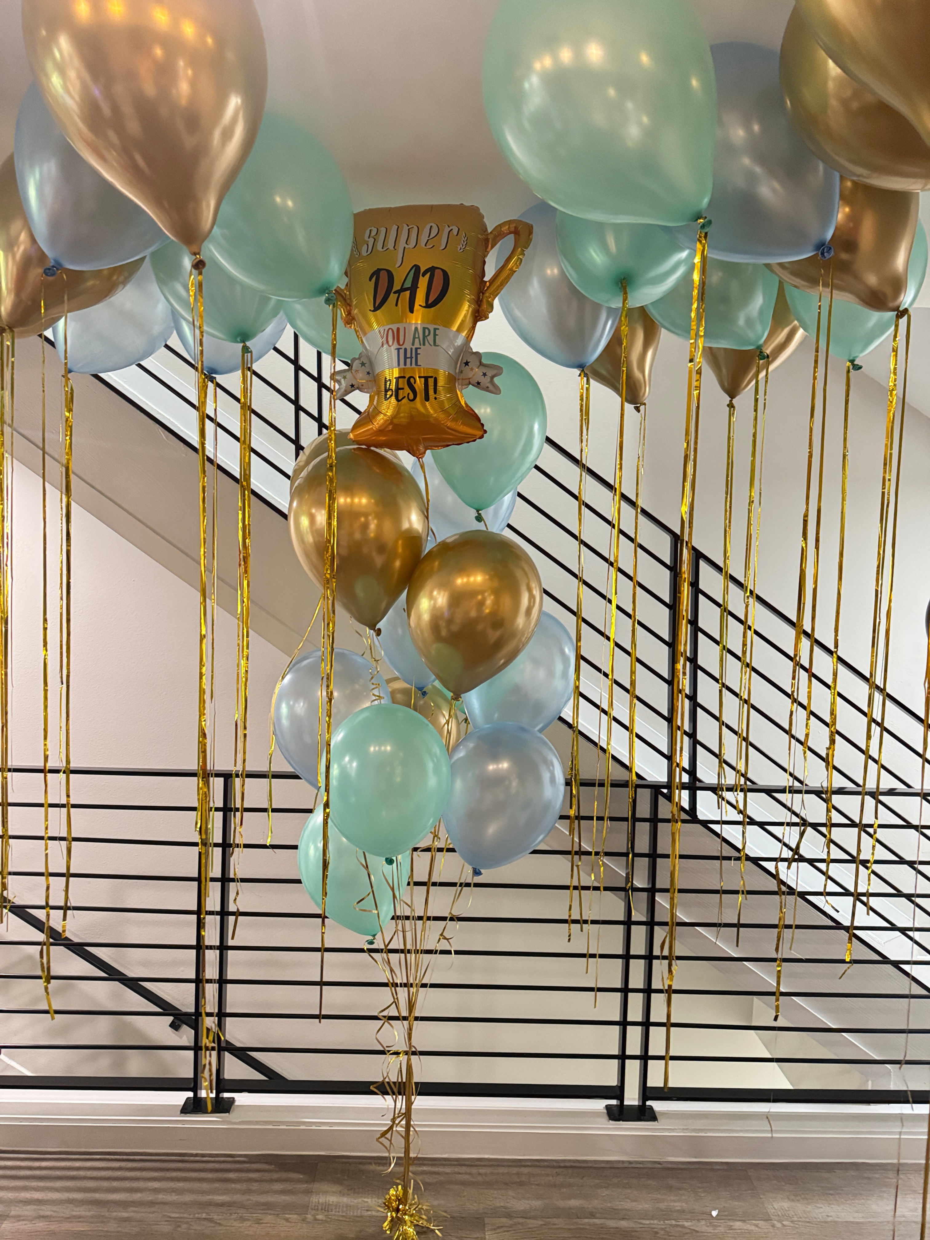 Father’s Day Helium Balloon Set Up