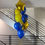 Thumbnail: College Helium Balloon Bunch with Name in blue and yellow