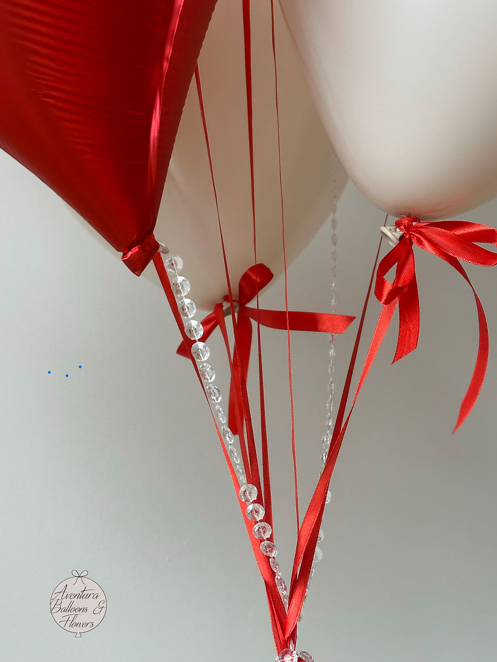 Thumbnail: Premium Birthday Helium Balloon Bunch in Red 